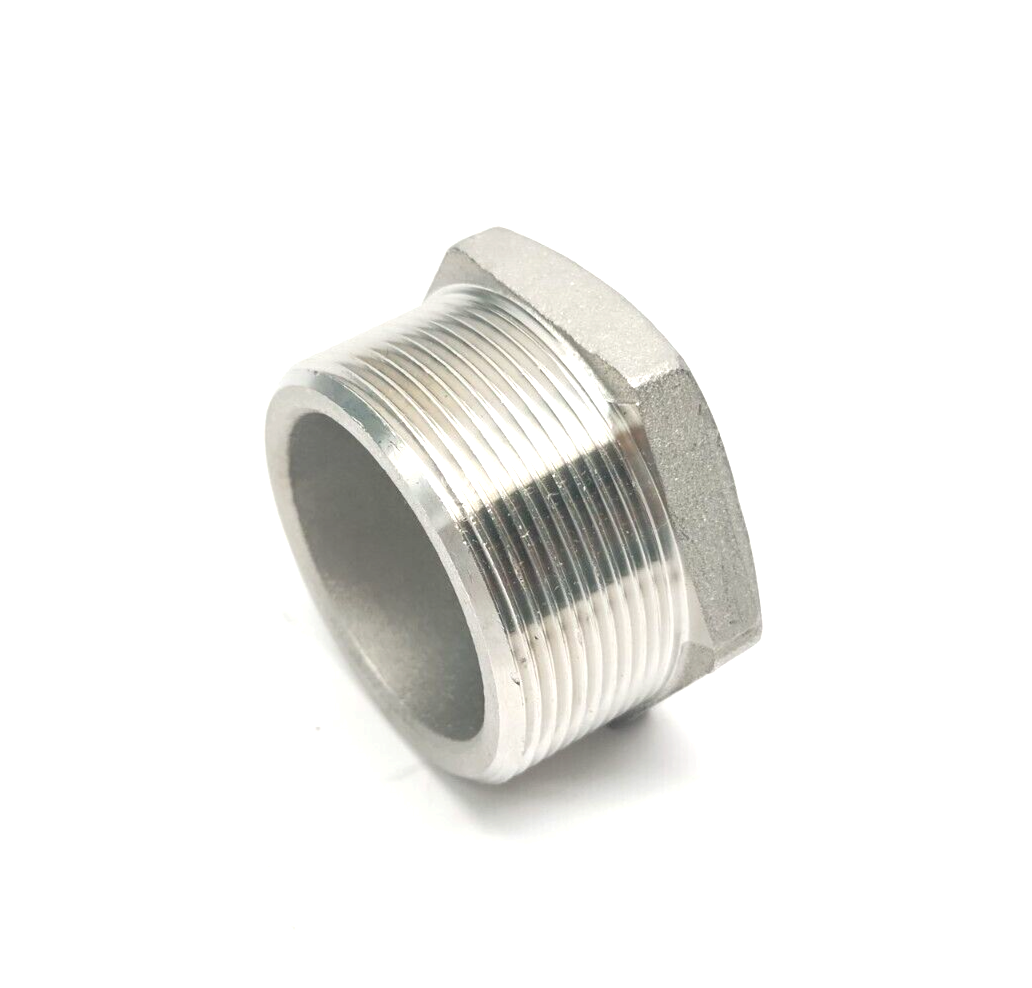 SP114 MB-304 Hex Reducer Bushing Fitting 2" x 1/4" Pipe 150# 2-1/2" Hex LOT OF 2 - Maverick Industrial Sales