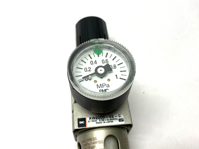 SMC AW2000-02-C Modular Pneumatic Regulator w/ Gauge - Maverick Industrial Sales