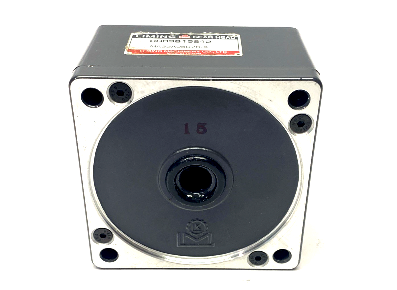 Liming CG09B15S12 Gear Reducer/ Gear Head 15:1 Ratio 12mm Shaft - Maverick Industrial Sales