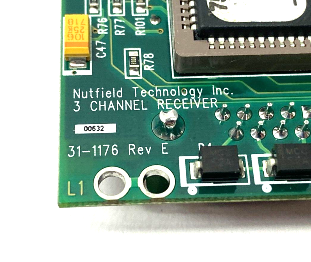 Nutfield Technology 31-1176 Rev. E Three Channel Receiver PCB Card - New – Open box - Maverick Industrial Sales