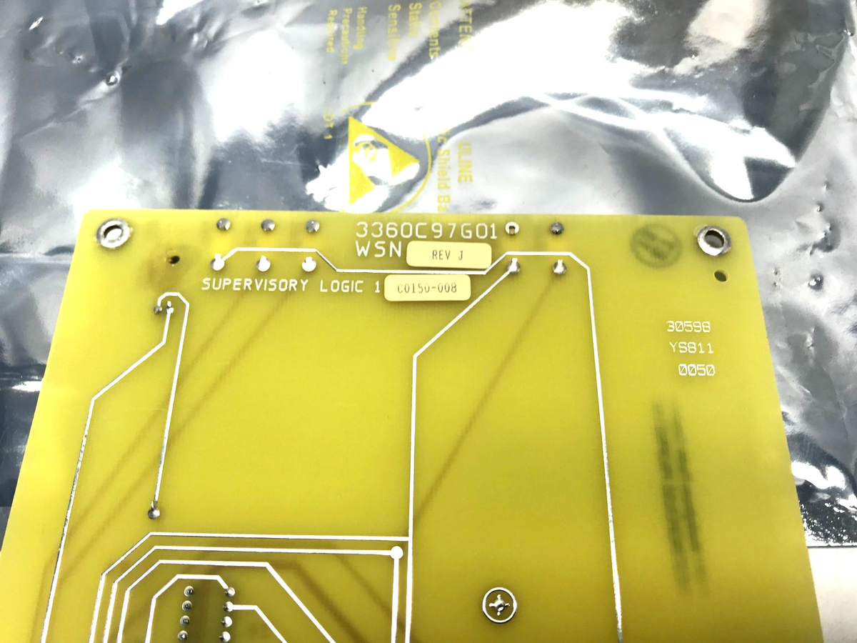 Westinghouse 3360C97G01 Rev. J Supervisory Logic 1 PCB Assembly 3360C95B - Maverick Industrial Sales