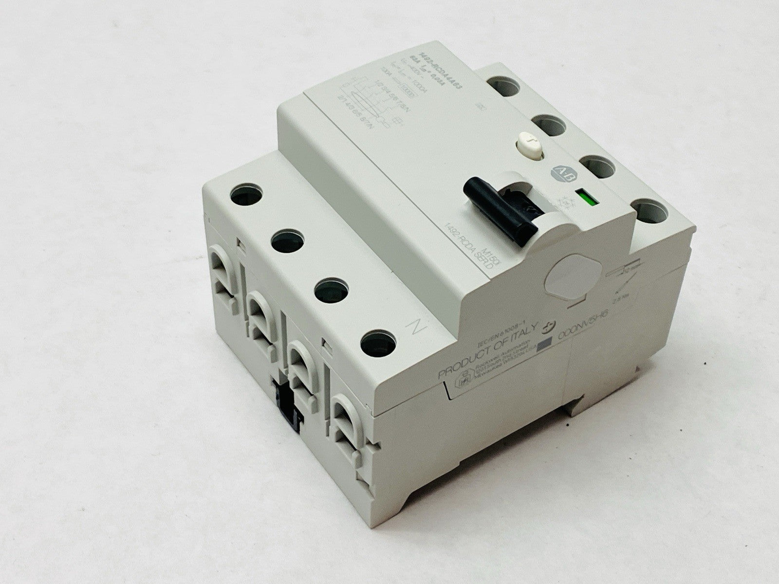 Allen Bradley 1492-RCDA4A63 Ser D Residual Current Circuit Breaker 63A 4-Pole - Maverick Industrial Sales