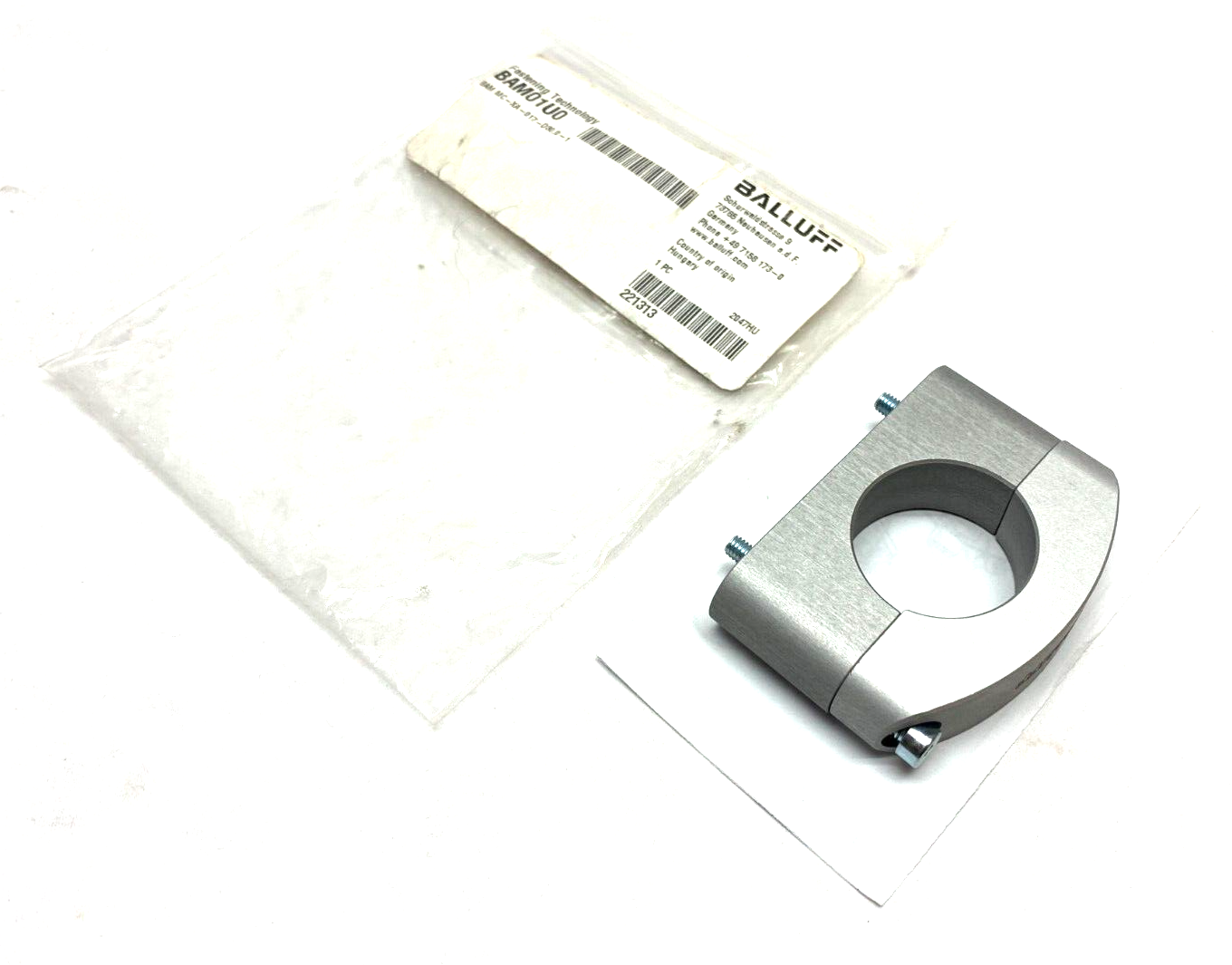 Balluff BAM01U0 Universal Bracket Mounting Cuff Aluminum BAM MC-XA-017-D30,0-1 - Maverick Industrial Sales