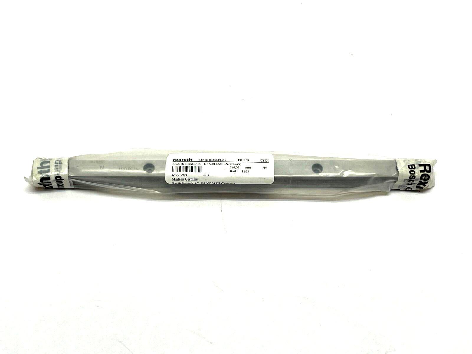 Bosch Rexroth R160510431 Linear Guide Ball Rail KSA-015-SNS-N-MA-AK - Maverick Industrial Sales