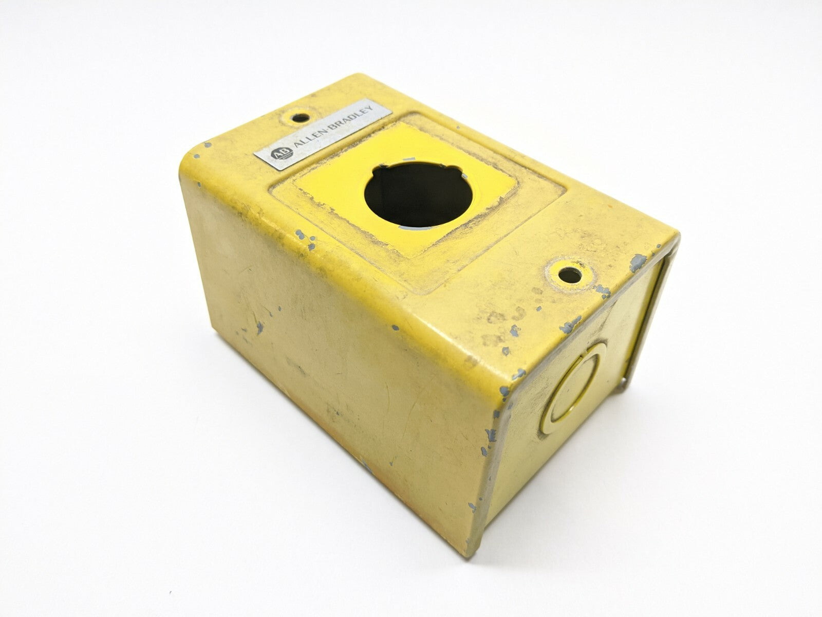 Allen Bradley 800H-1HZ Yellow Painted Steel Electrical Enclosure 4-1/2"x3"x3" - Maverick Industrial Sales