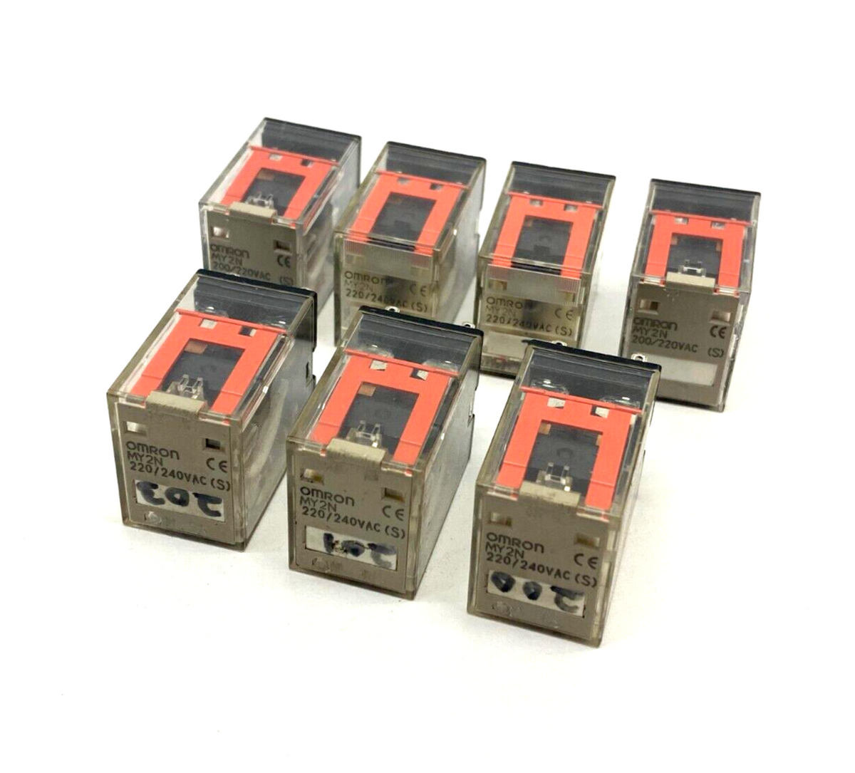 MY2N | Omron Universal Relay 200/240VAC LOT OF 7 - Used - Maverick Industrial Sales
