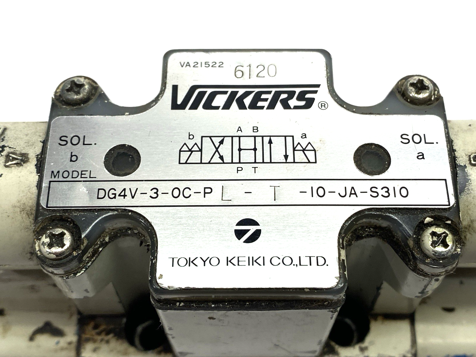 Tokyo Keiki Vickers DG4V-3-OC-PL-T-10-JA-S310 Solenoid Directional Control Valve - Maverick Industrial Sales