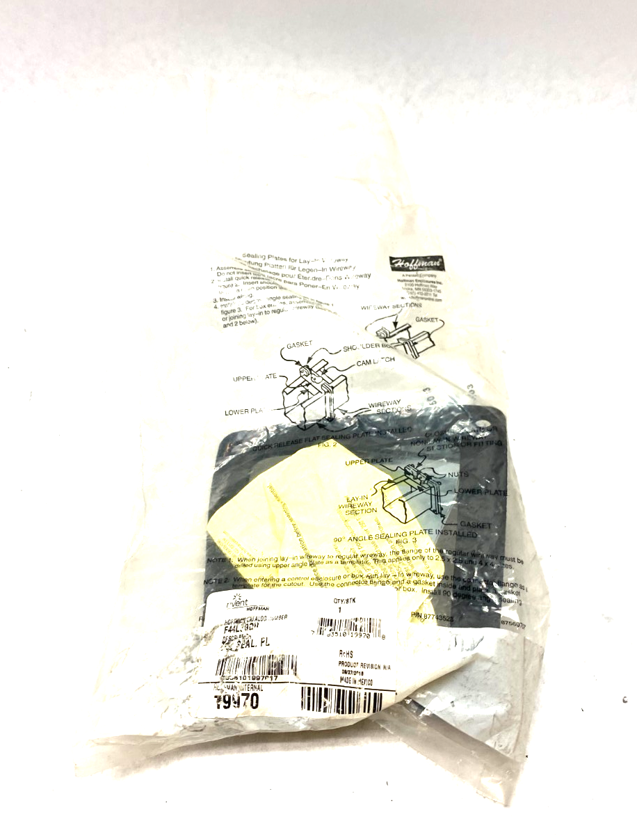 Hoffman F44LSGQR Quick-Release Flat Plate Sealing Kit for Wireway - Maverick Industrial Sales
