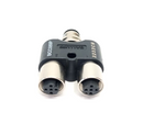 Balluff BCC089P Tee Connector, M12 4-Pin M12 5-Pin, BCC M415-M415-M415-U0003-000 - Maverick Industrial Sales