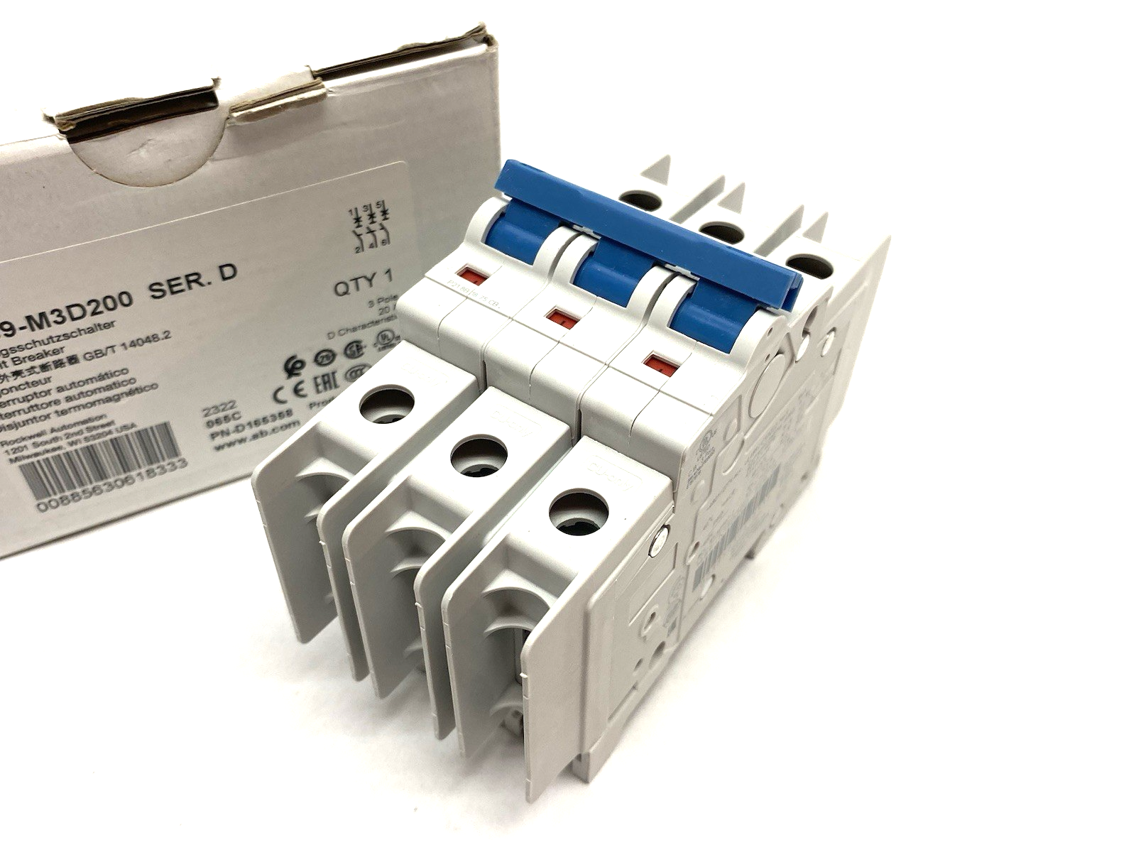 1489-M3D200 | Allen Bradley Ser. D Circuit Breaker 3-Pole 20A - New Other - Maverick Industrial Sales