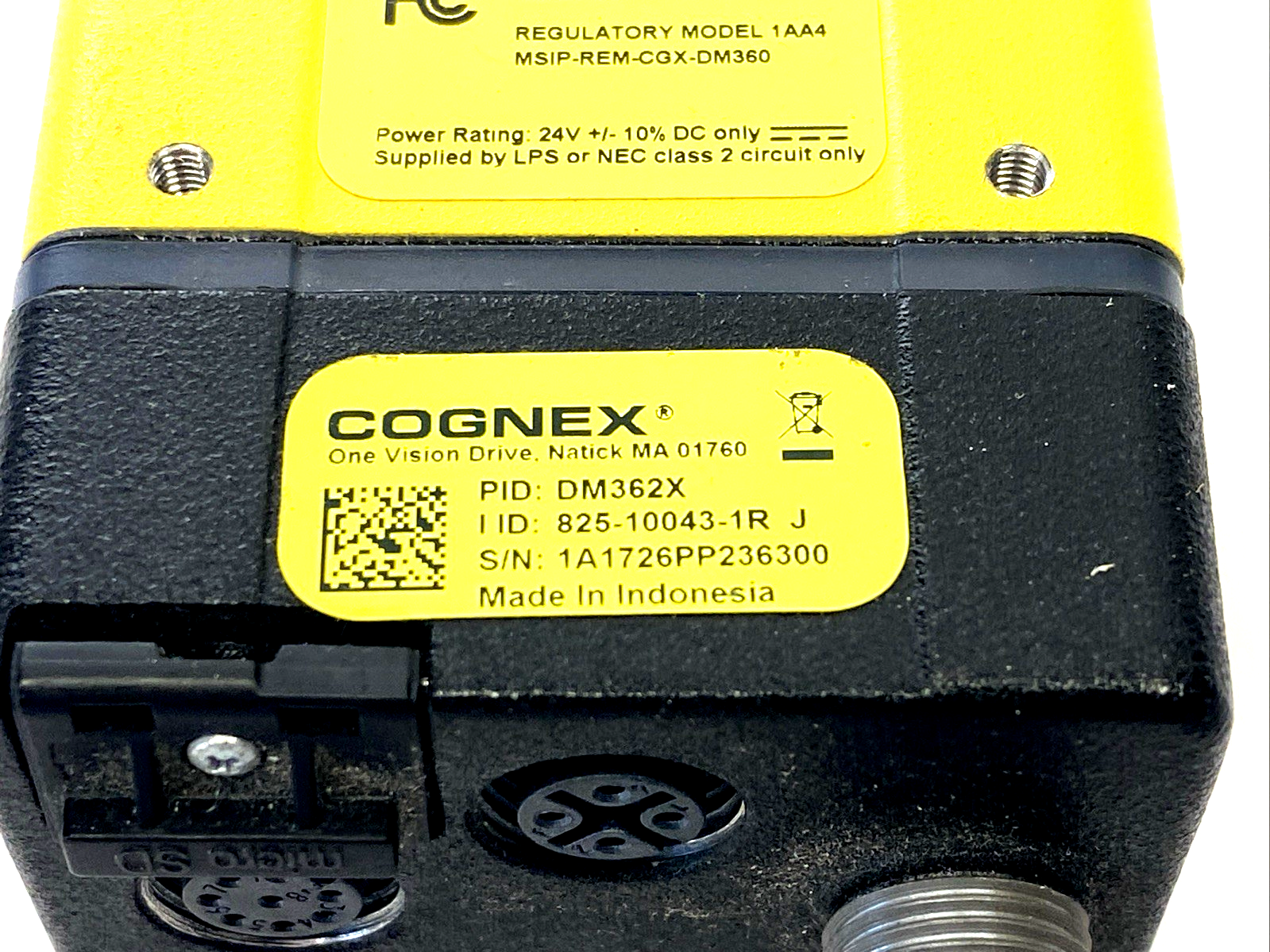 Cognex DM362X Barcode Scanner 821-0127-1R Rev C 825-10043-1R - Maverick Industrial Sales