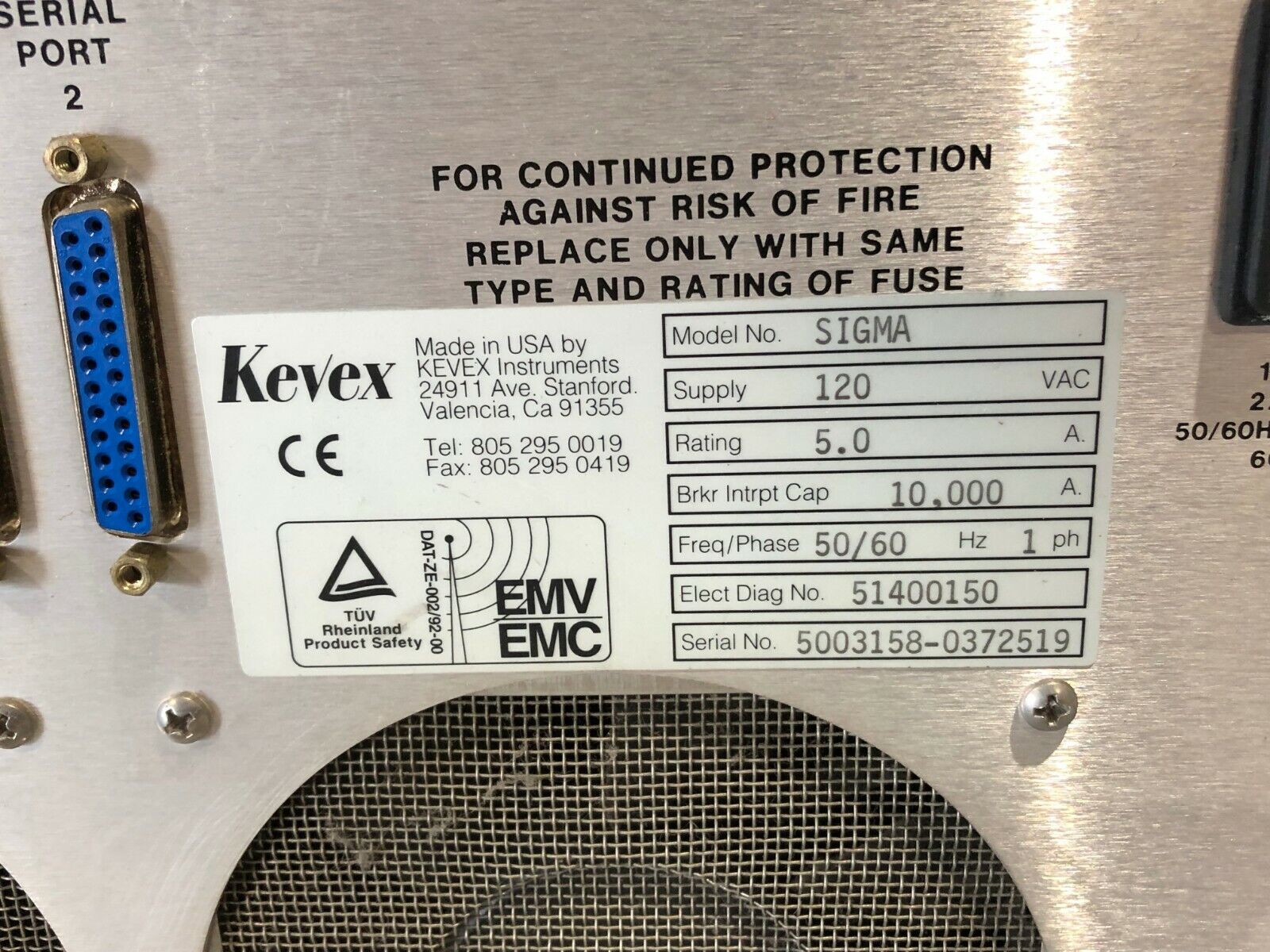 Kevex Instruments Sigma KS2 and 4855 Digital Beam Control Interface Controller - Maverick Industrial Sales