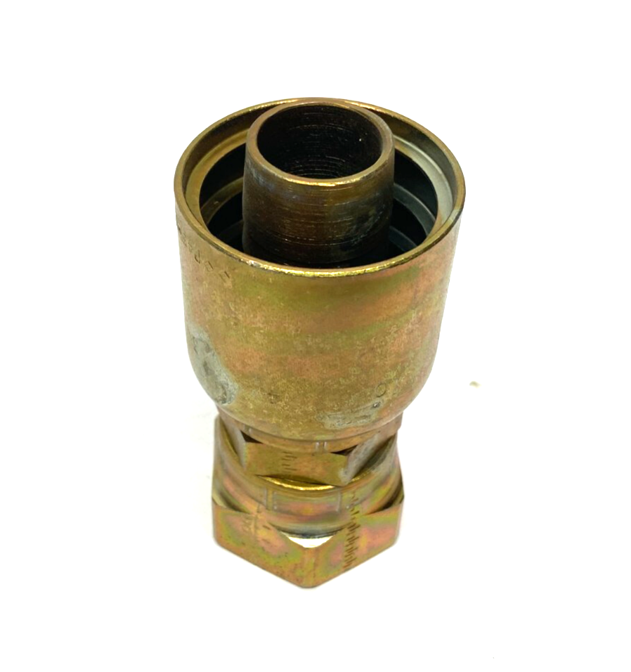 Parker 1JC43-16-16 PARKRIMP Crimp Style Hydraulic Hose Fitting 1" Hose, 1" Port - Maverick Industrial Sales