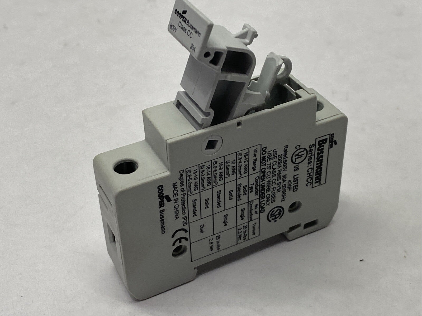 CHCC1DIU | Eaton Bussmann Modular Fuse Holder 1P 30A 600V - Used - Maverick Industrial Sales