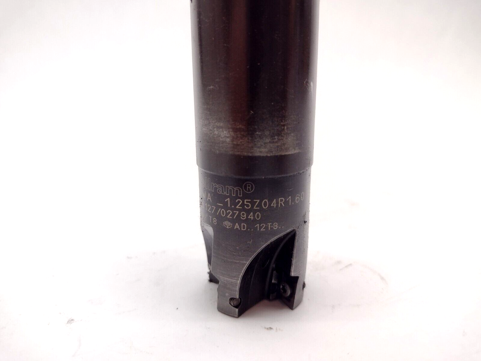 C7690VA12WA _1.25Z04R1.60 | Stellram C7690VA12WA 1.25Z04R1.60 Weldon Shank Fine Pitch Milling Cutter 027940 - Used - Maverick Industrial Sales