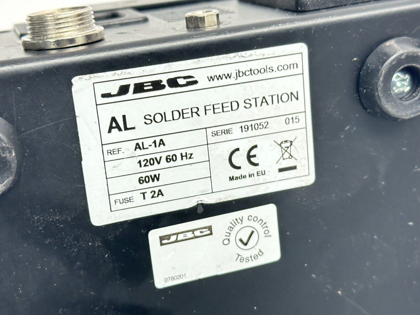 JBC AL-1A Soldering Feed Station – For Parts Only - Maverick Industrial Sales