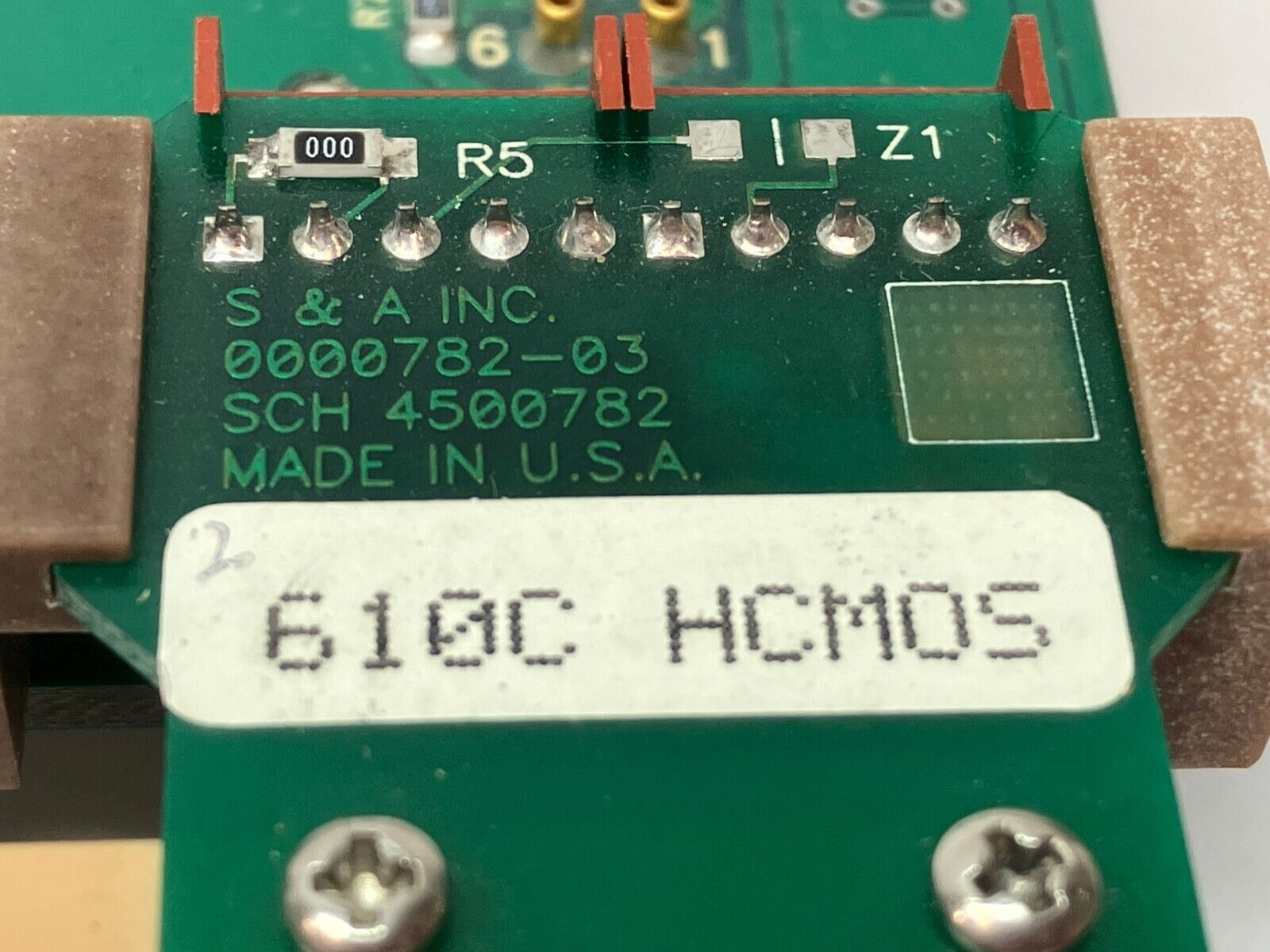 Saunders & Associates E0000844-00 Circuit Board 4500844 w/ 610 HCM0S, 610C HCM0S - Used - Maverick Industrial Sales