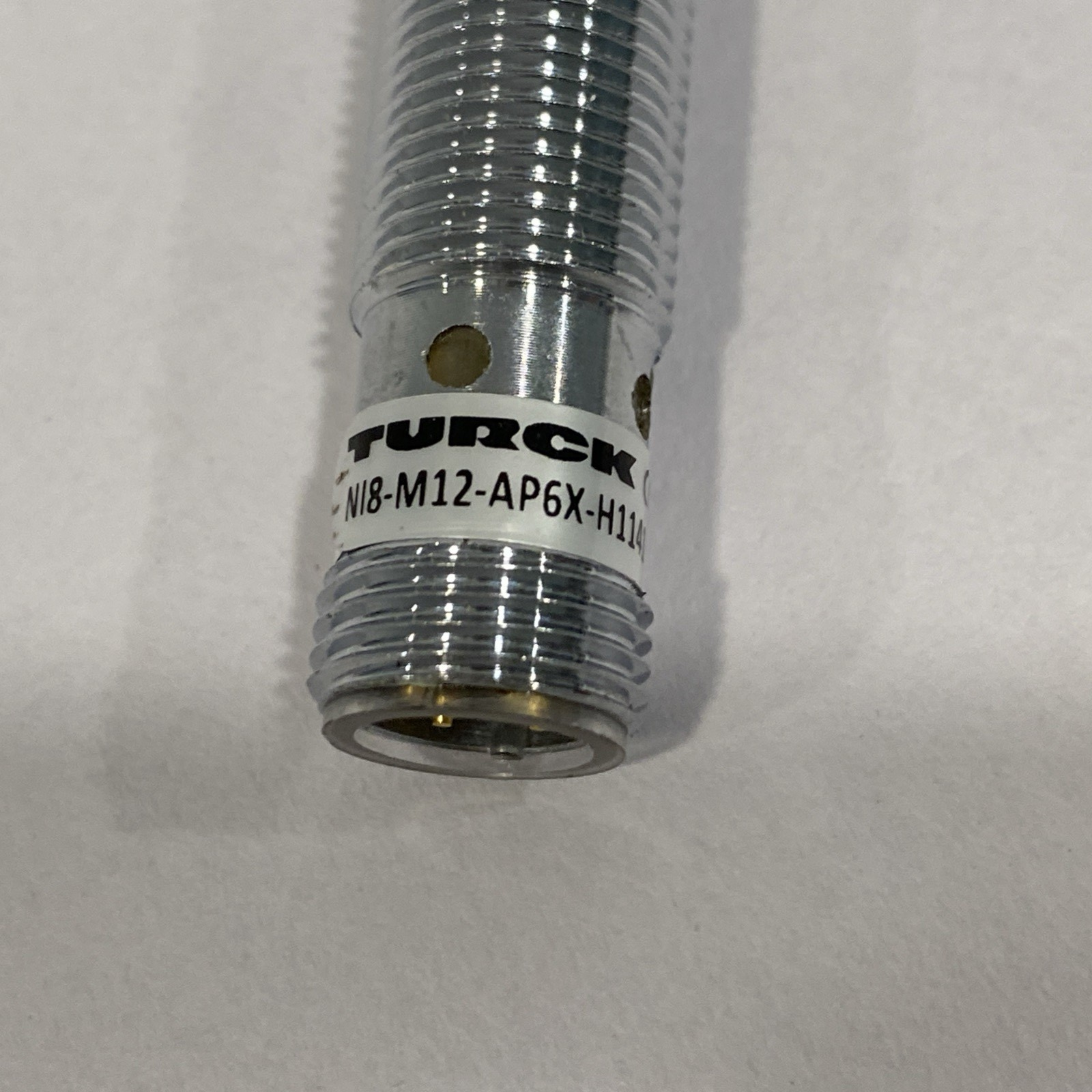 Turck NI8-M12E-AP6X-H1141 Inductive Proximity Sensor 46113981 MISSING NUT - Maverick Industrial Sales