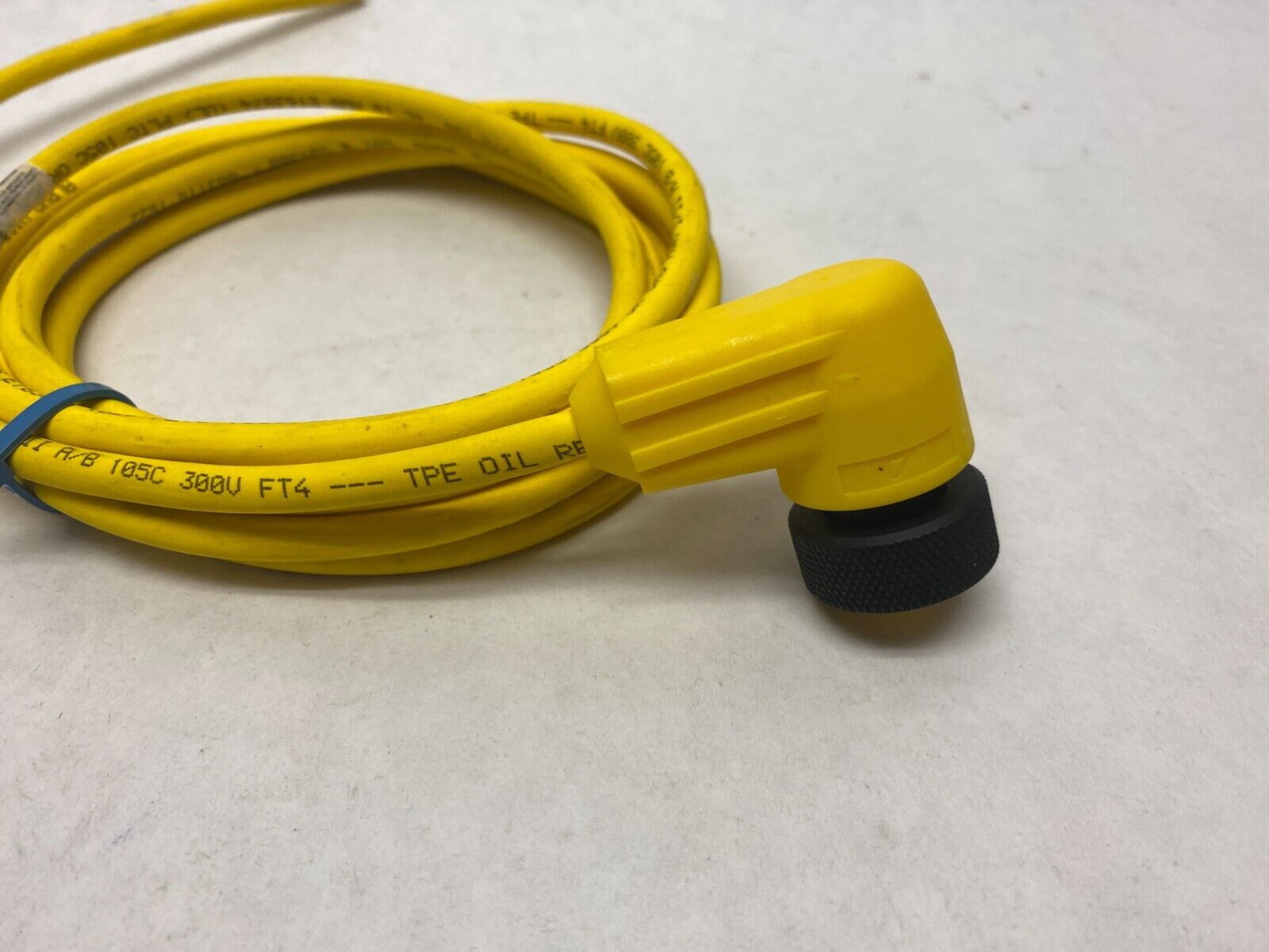 AlphaWire KW0400108 YL358 MiniF 90 Degree to Cut Cordset 4-Pole CUT TO 7 FOOT - Maverick Industrial Sales