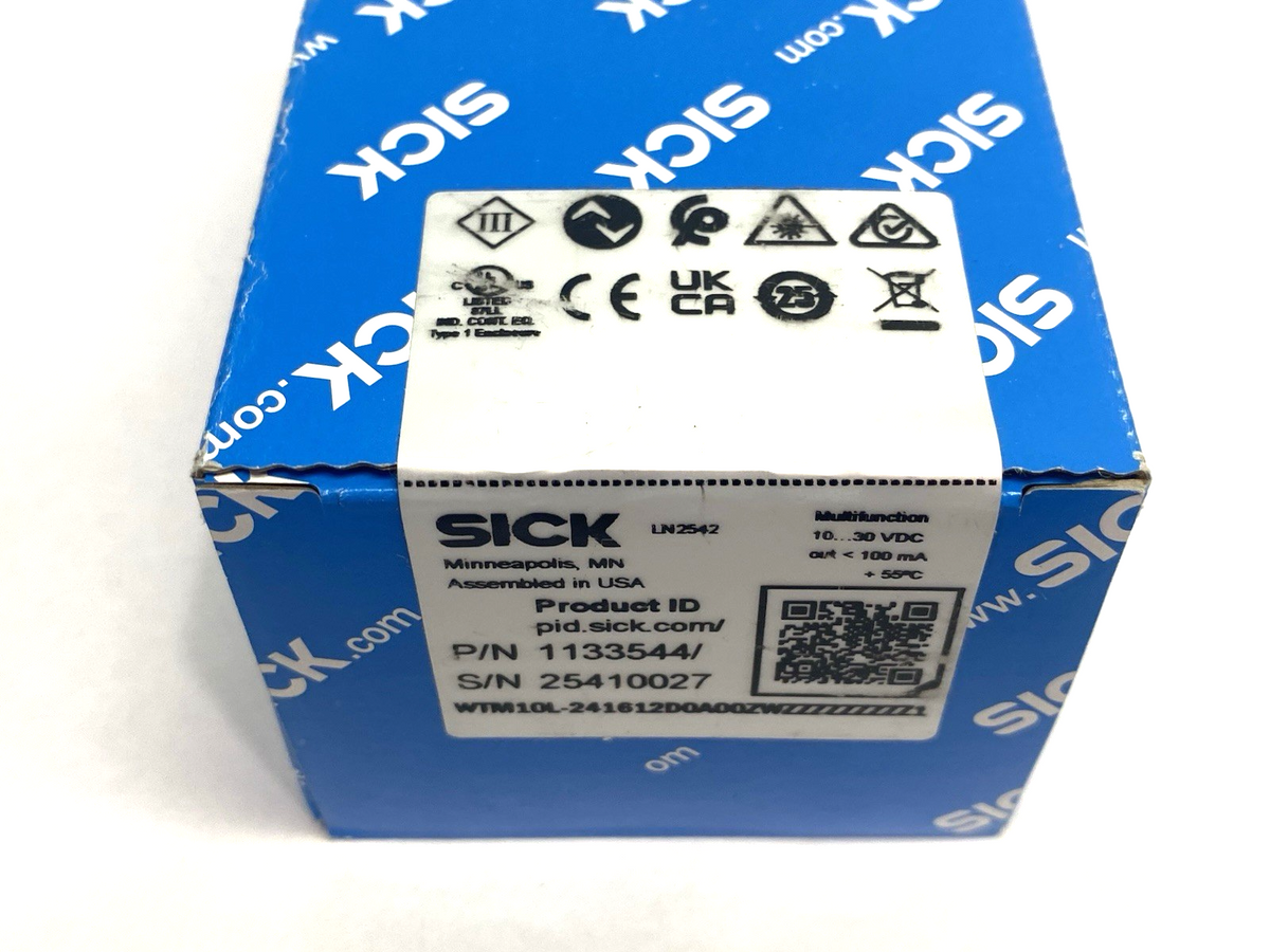 WTM10L-241612D0A00ZWZZZZZZZZZ1 | Sick 1133544 Photoelectric Proximity Sensor - New - Maverick Industrial Sales