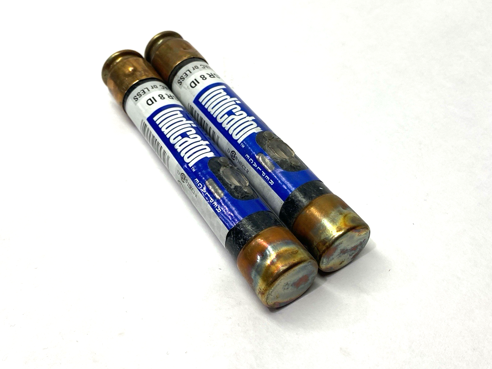 Littelfuse FLSR8ID Indicator Fuse Dual Element Time Delay Class RK5 8A LOT OF 2 - Maverick Industrial Sales