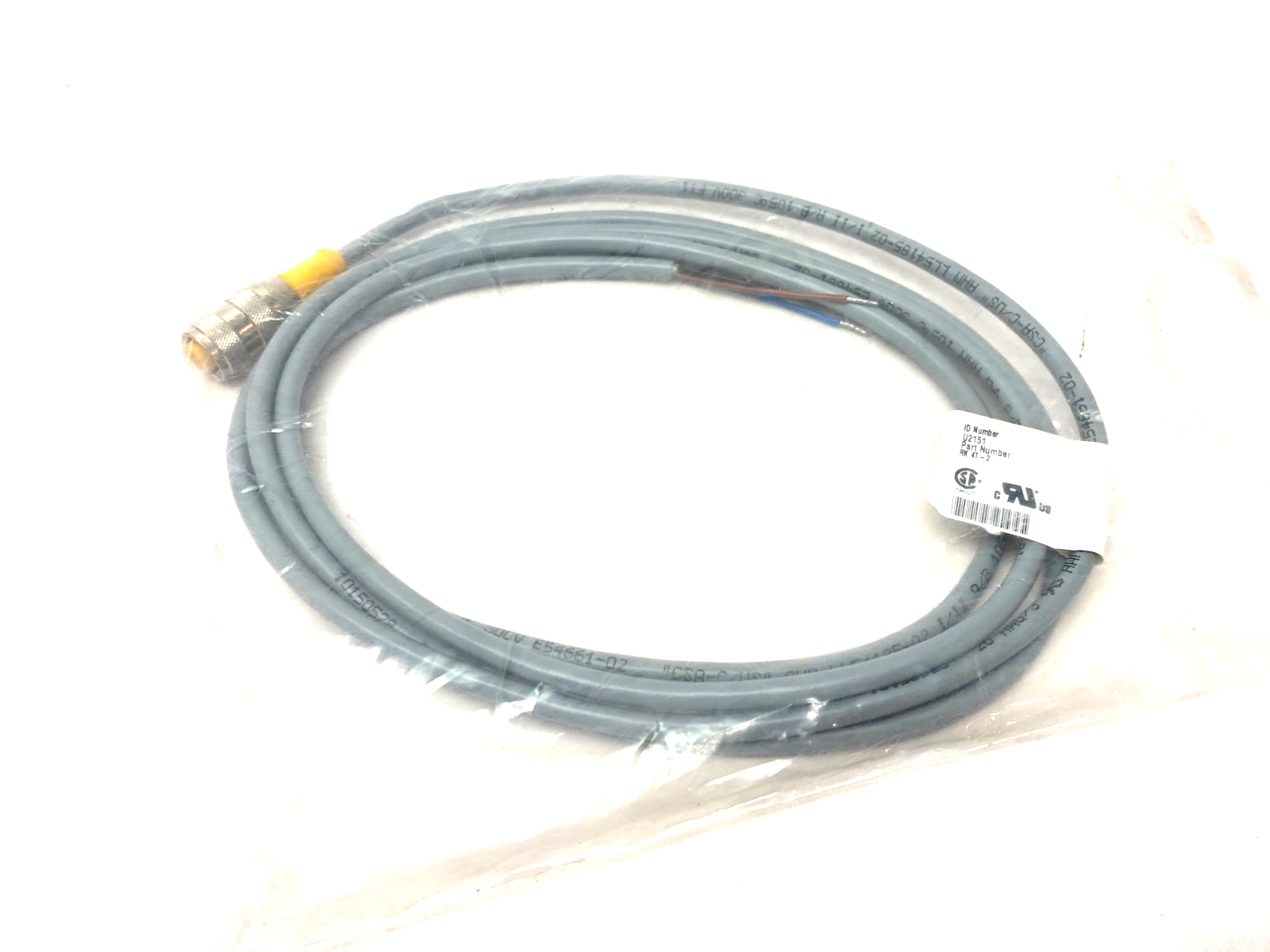 Turck RK 4T-2 Eurofast Single Ended Cordset M12 4-Pin U2151 - Maverick Industrial Sales