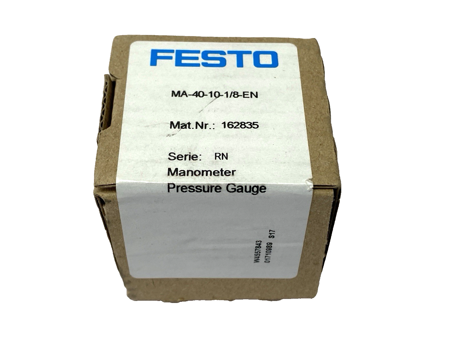 Festo MA-40-10-1/8-EN Manometer Pressure Gauge 162835 - Maverick Industrial Sales