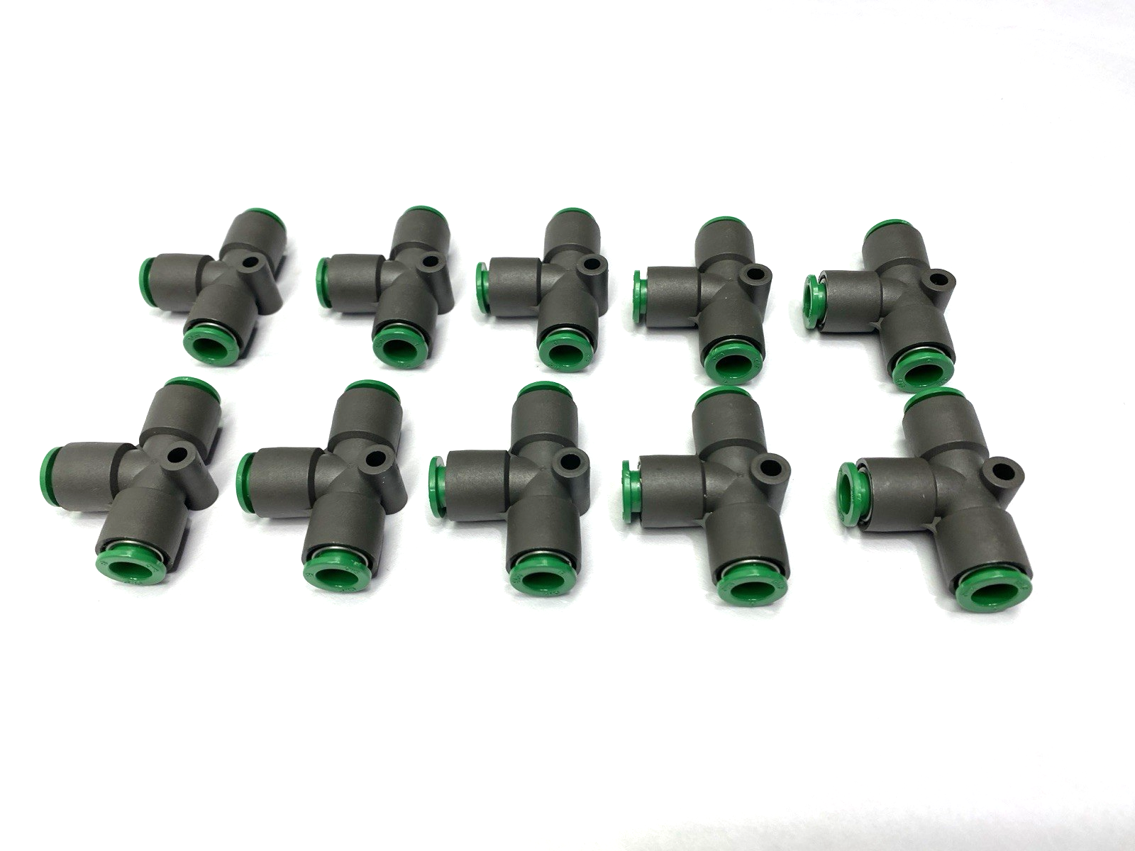 KRT08-00 | SMC Pneumatic Union Tee Fittings Flame Resistant 8mm LOT OF 10 - New Other - Maverick Industrial Sales