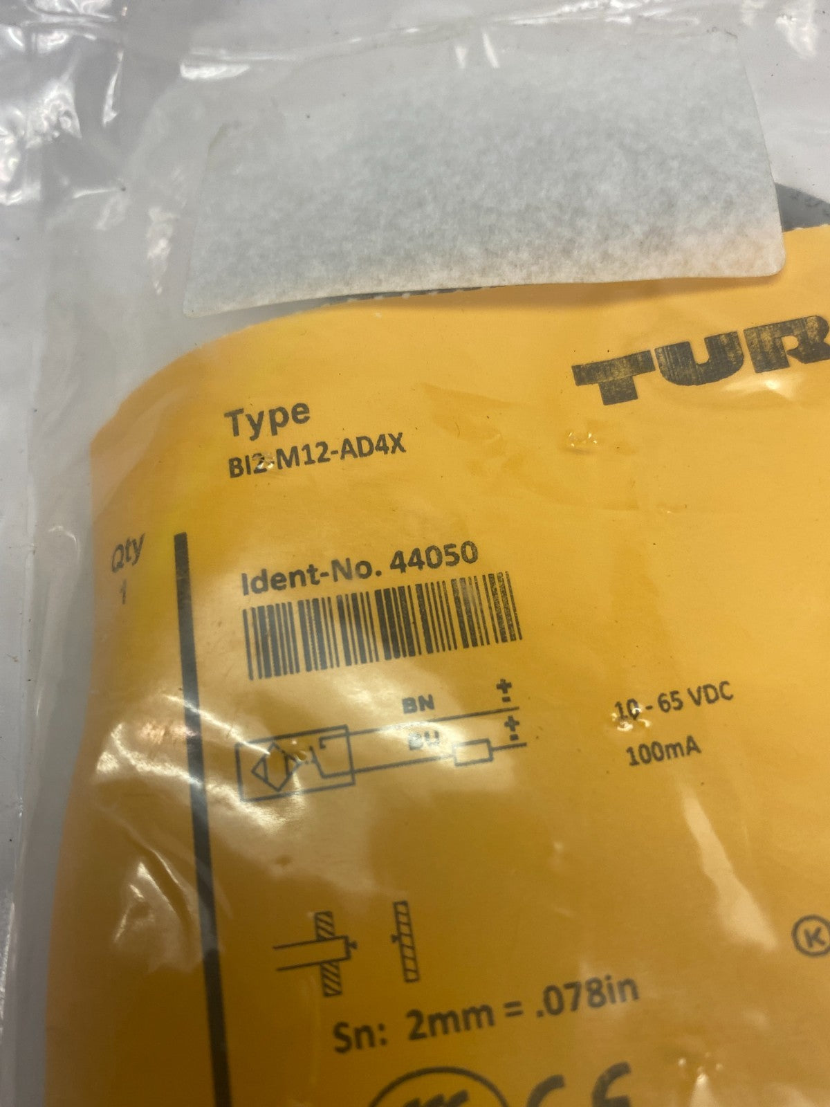 Turck BI2-M12-AD4X Inductive Proximity Sensor 2mm Sn 44050 - Maverick Industrial Sales
