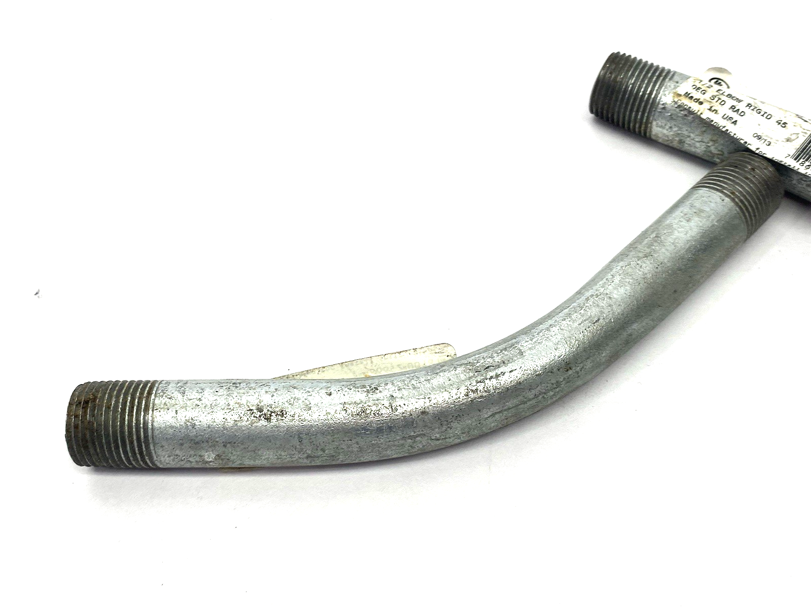 1/2" Rigid 45-Degree Elbow Conduit, Standard, Male to Male Threaded LOT OF 2 - Maverick Industrial Sales