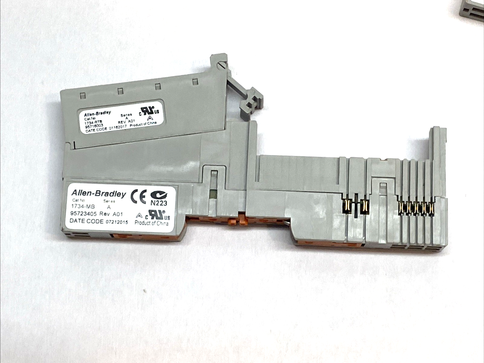 1734-RTB | Allen-Bradley POINT I/O Base w/ 8-Point Terminal Block 1734-MB LOT OF 2 - Used - Maverick Industrial Sales