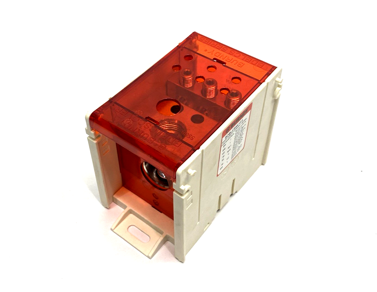 BDBLCS5K1FS | Burndy 1-Pole Finger-Safe Power Distribution Block 600V 310A CU9AL - New – Open box - Maverick Industrial Sales