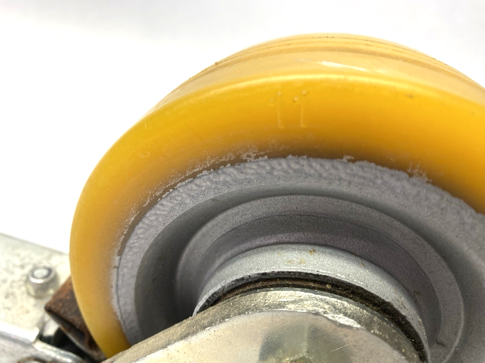 N/A | Blickle Steel Swivel Caster w/ Top Plate & Brake 125mm Wheel Dia. x 50mm Width - Used - Maverick Industrial Sales