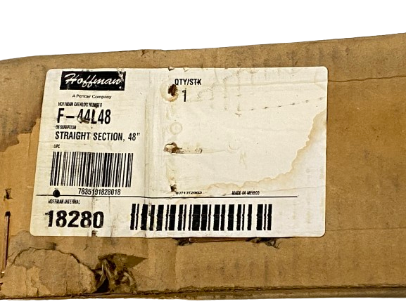 F44L48 | Hoffman nVent Straight Lay-In Hinged Cover Wireway 4" x 4" x 48" 18280 - New - Maverick Industrial Sales