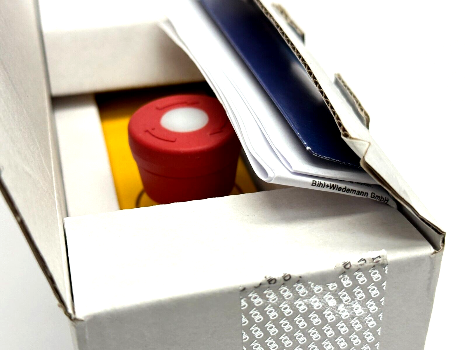 Bihl+Wiedemann BW2529 AS-i E-stop Button Module Lighted Red/Green - New – Open box - Maverick Industrial Sales