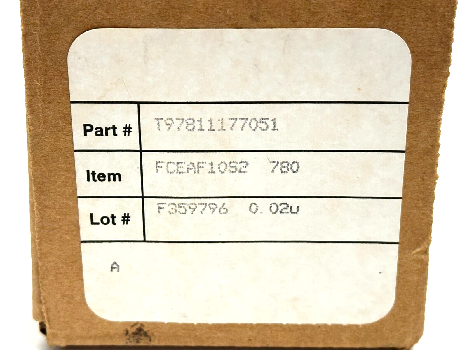 Evoqua T97811177051 EA Series Vent Cartridge Filter FCEAF10S2 - Maverick Industrial Sales