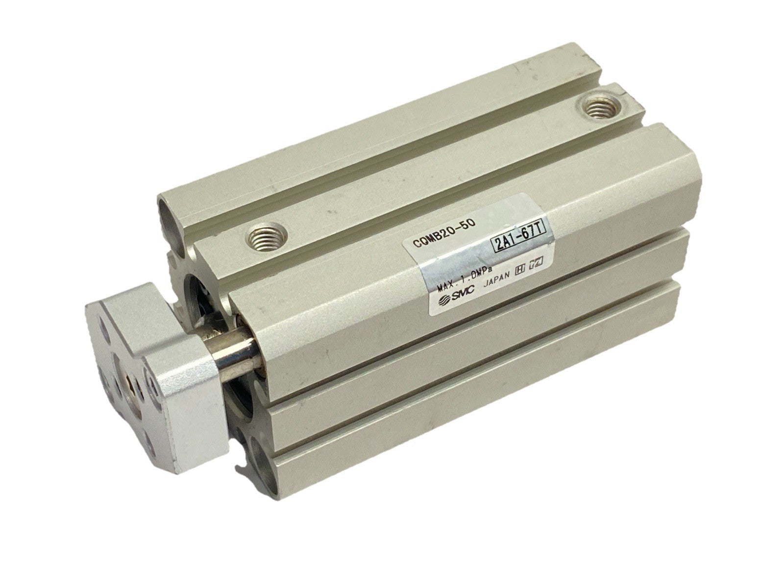 SMC CQMB20-50 Pneumatic Compact Guide Rod Cylinder 20mm Bore 50mm Stroke - Maverick Industrial Sales