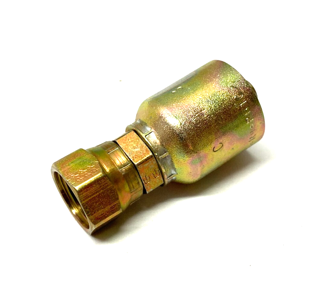 Parker 1JC43-6-6 Crimp Style Hydraulic Hose Fitting 3/8" Hose 3/8" Port - Maverick Industrial Sales