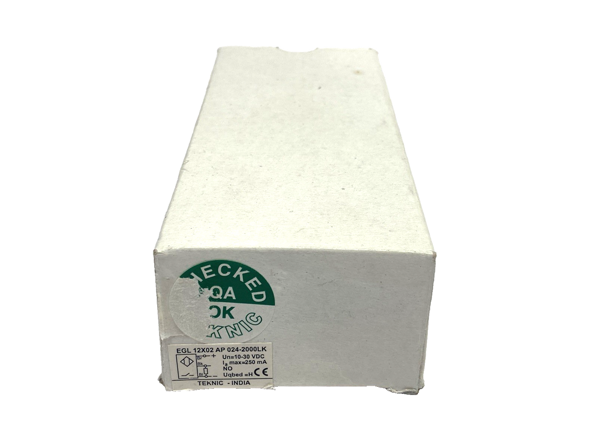 EGL 12X02 AP 024-2000LK | Teknic Proximity Sensor M12 EGL12X02AP024-2000LK - New - Maverick Industrial Sales