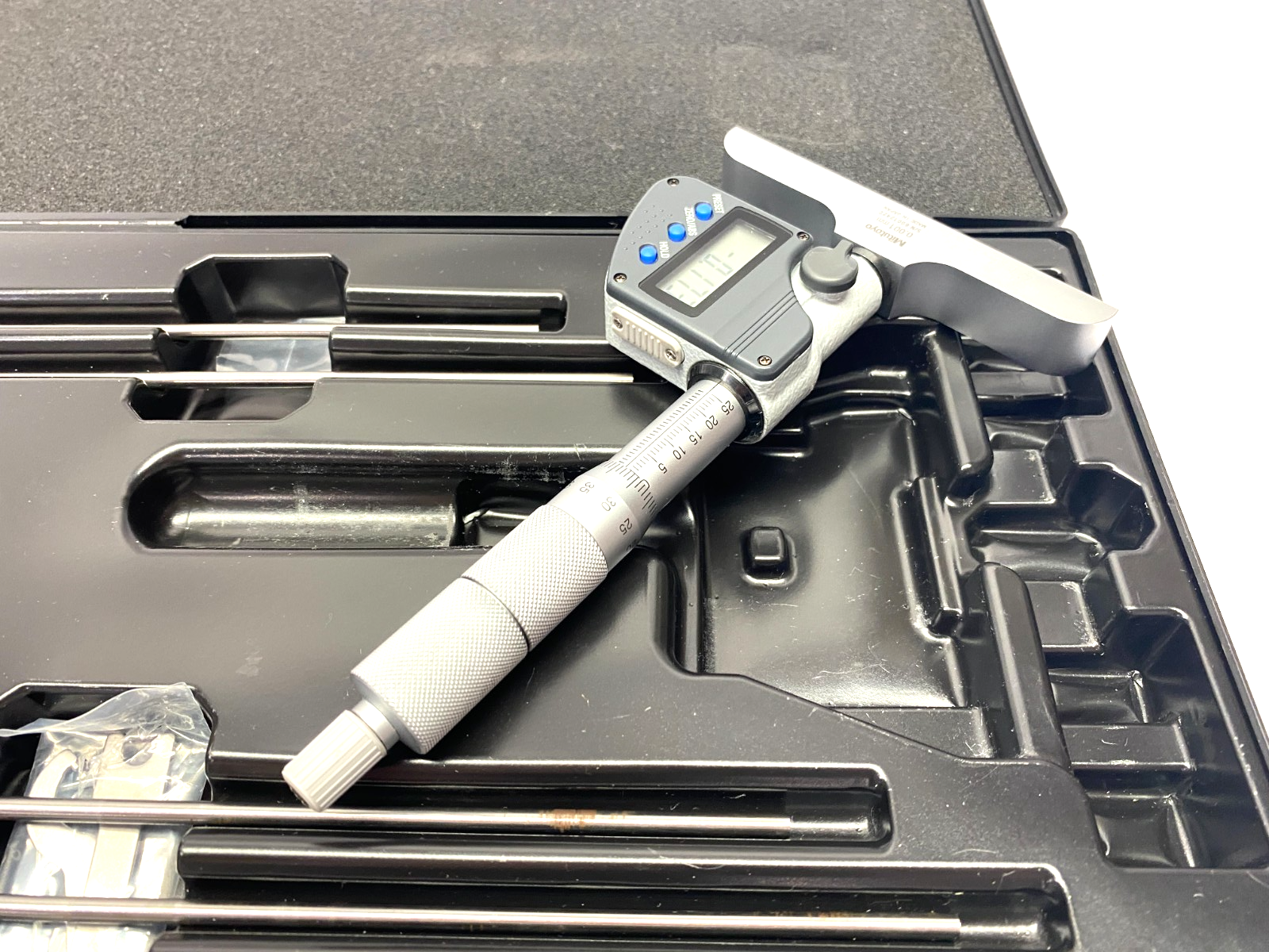 Mitutoyo 329-250-30 Digimatic Depth Micrometer w/ Interchangeable Length Rods - Maverick Industrial Sales