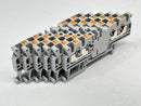 Allen Bradley 1492-P3Q Feed-Through Push-in Terminal Block Light Grey LOT OF 6 - Maverick Industrial Sales