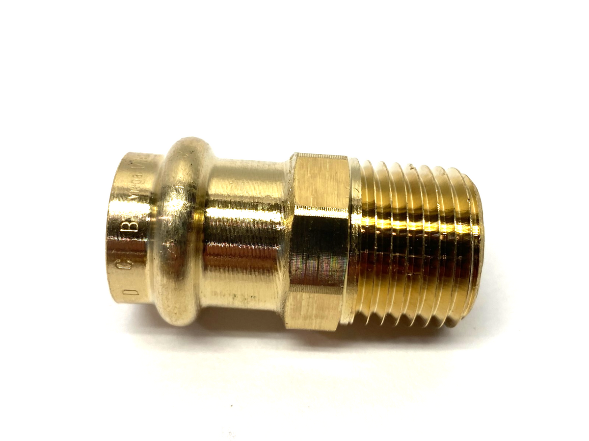 Viega 79215 ProPress Adapter, 1/2" x 1/2", Press Conn. x MPT, Bronze, LOT OF 12 - Maverick Industrial Sales