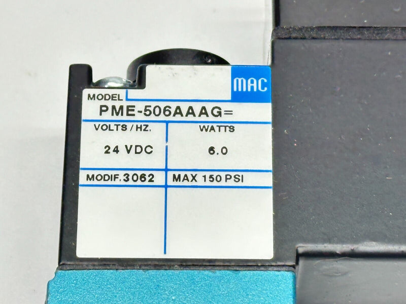 Mac Valves PME-506AAAG Solenoid Valve 24VDC 6W - Maverick Industrial Sales