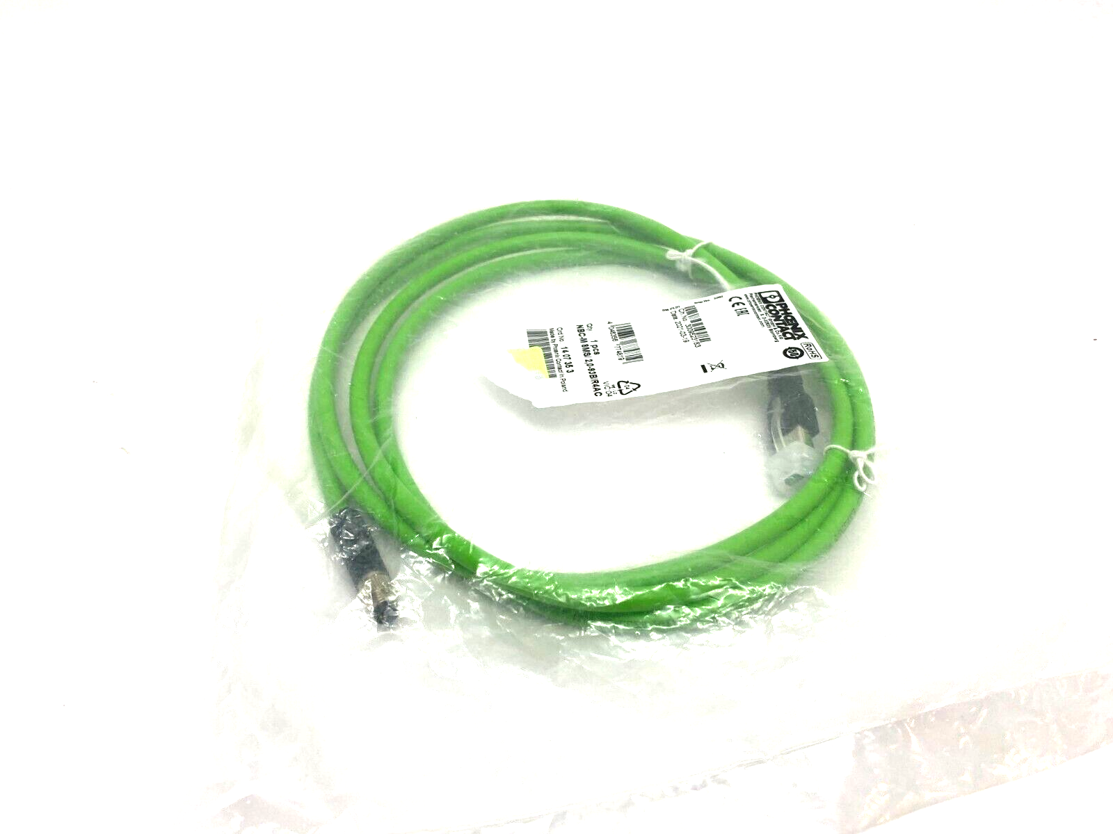 Phoenix Contact NBC-M 8MS/ 2,0-93B/R4AC Dbl-Ended Ethernet Network Cable 1407353 - Maverick Industrial Sales