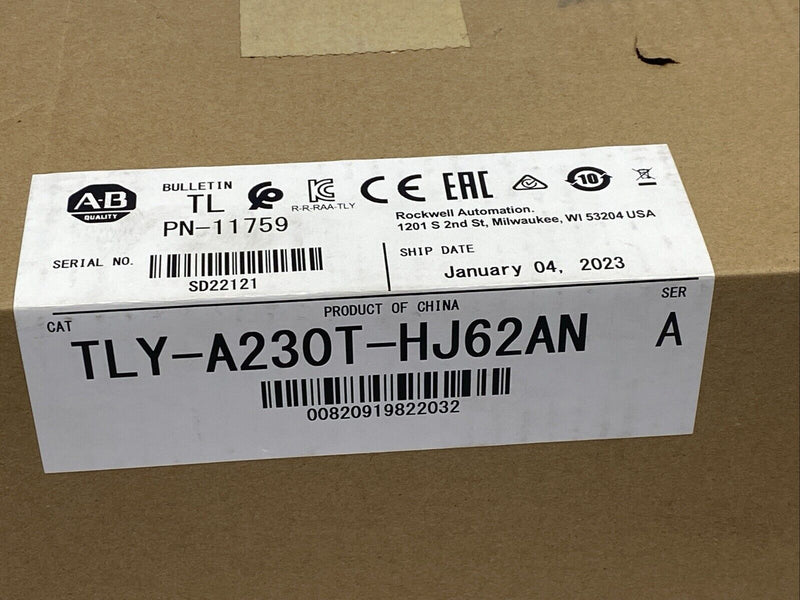 Allen Bradley TLY-A230T-HJ62AN Ser A TL-Series TLY 240V AC Rotary Servo Motor - Maverick Industrial Sales