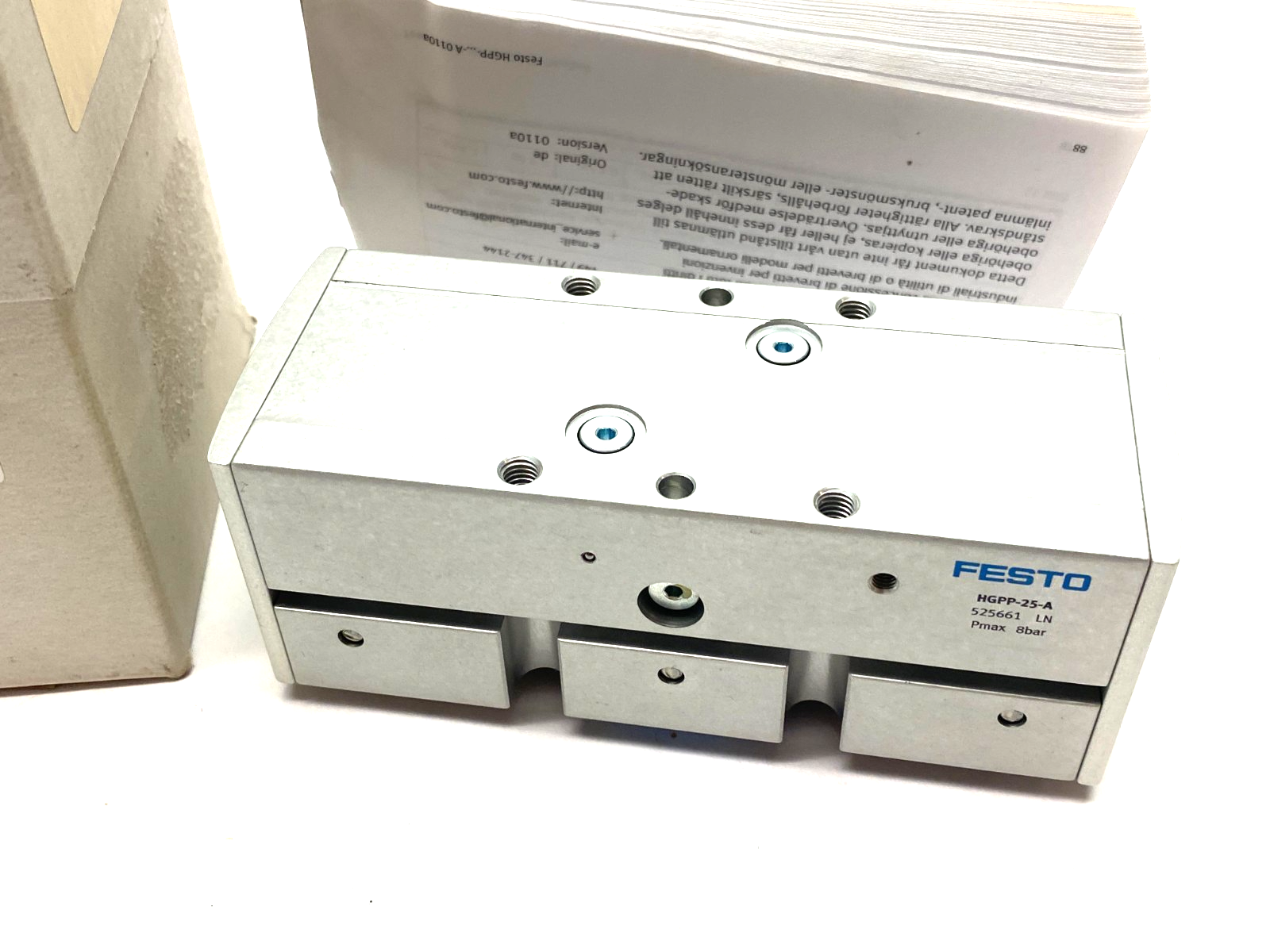Festo HGPP-25-A Parallel Gripper Size 25, 10mm Stroke Per Jaw, 525661 - Maverick Industrial Sales