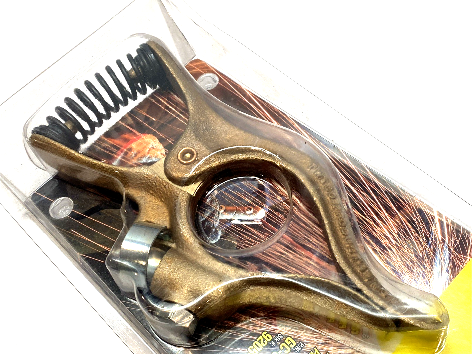 GC-300 | Tweco 300A Copper Ground Clamp Ball-Point Thru 3/0 8.5" - New - Maverick Industrial Sales