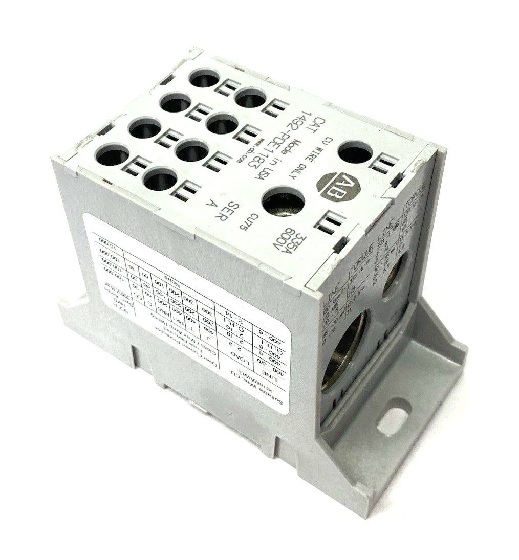 Allen Bradley 1492-PDE1183 Ser. A Enclosed Power Distribution Block 335A - Maverick Industrial Sales
