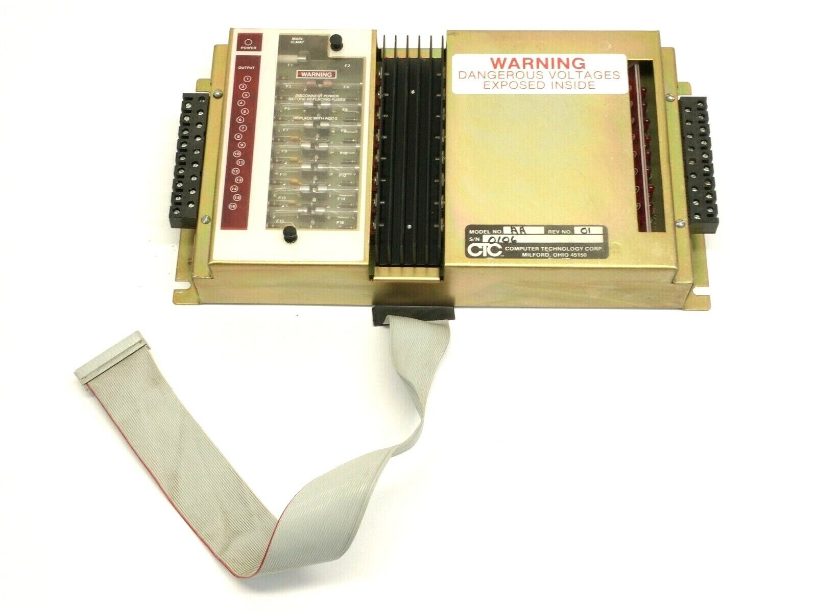 Computer Technology Corp. CTC Model AA Rev. 01 I/O Module PUSHED IN INPUT WINDOW - Maverick Industrial Sales