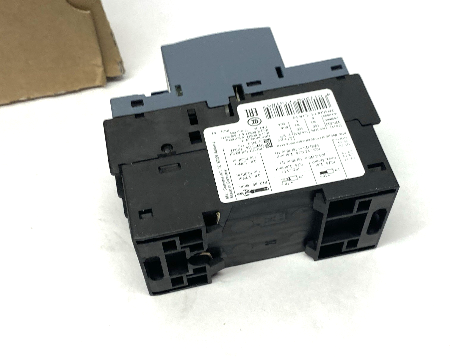 Siemens 3RV2411-1JA10 SIRIUS Circuit breaker size S00 for transformer protection - Maverick Industrial Sales